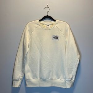 NORTH FACE cream sweatshirt size M